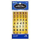 [3809] Label Gold Foil Number, 378/Pk