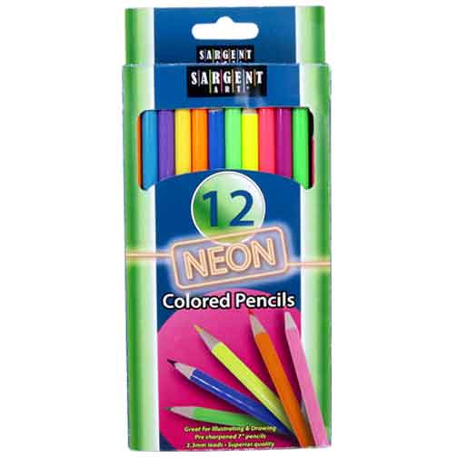 Neon Colored Pencil 12/Pk