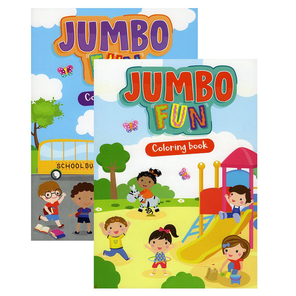 Activity & Coloring Jumbo Fun Book