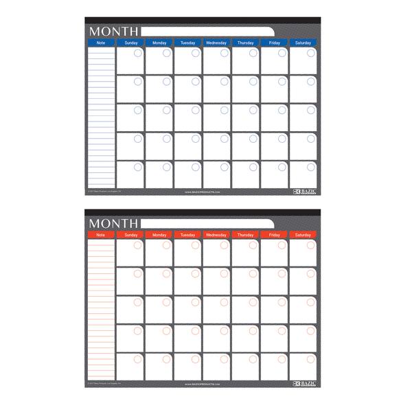 17" X 22" Undated 12-Month Desk Pad Calendar