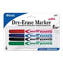 [1201] Assorted Color Fine Tip Dry-Erase Marker (4/Pack)