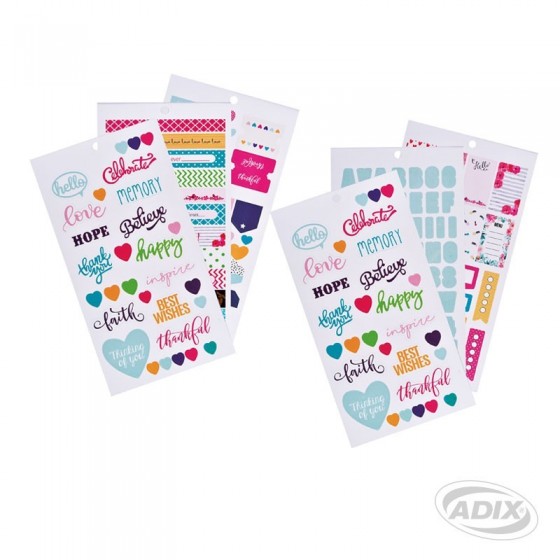 Block Sticker para Planner 6 hojas