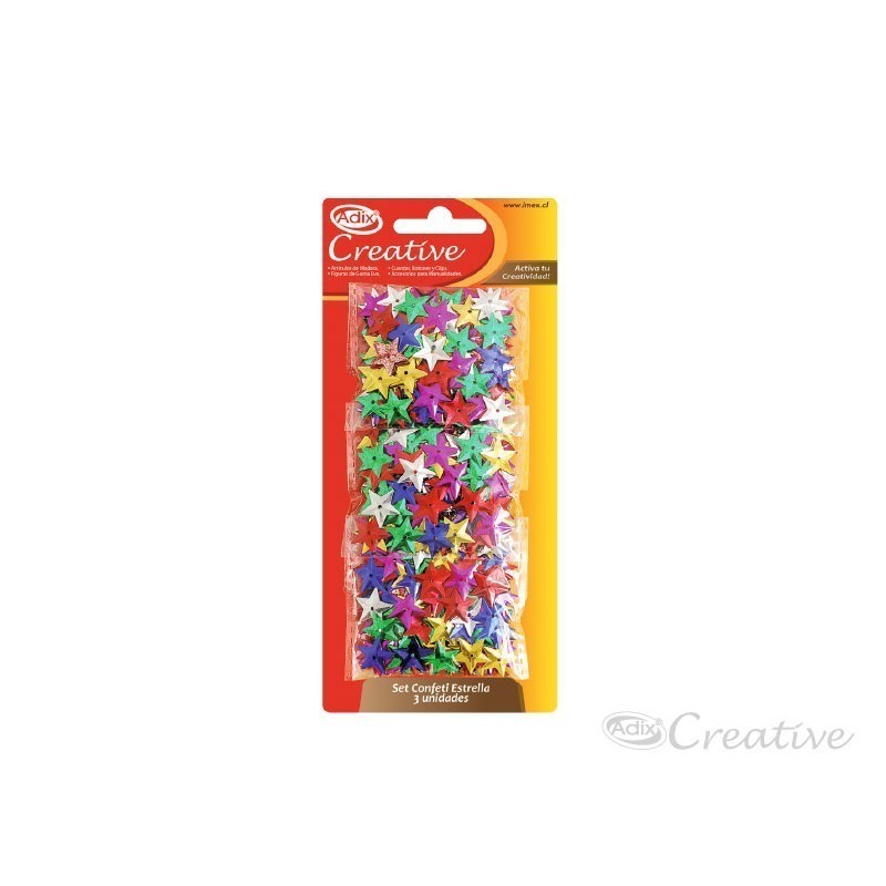 Set Confeti Estrella 21g (3 unidades)