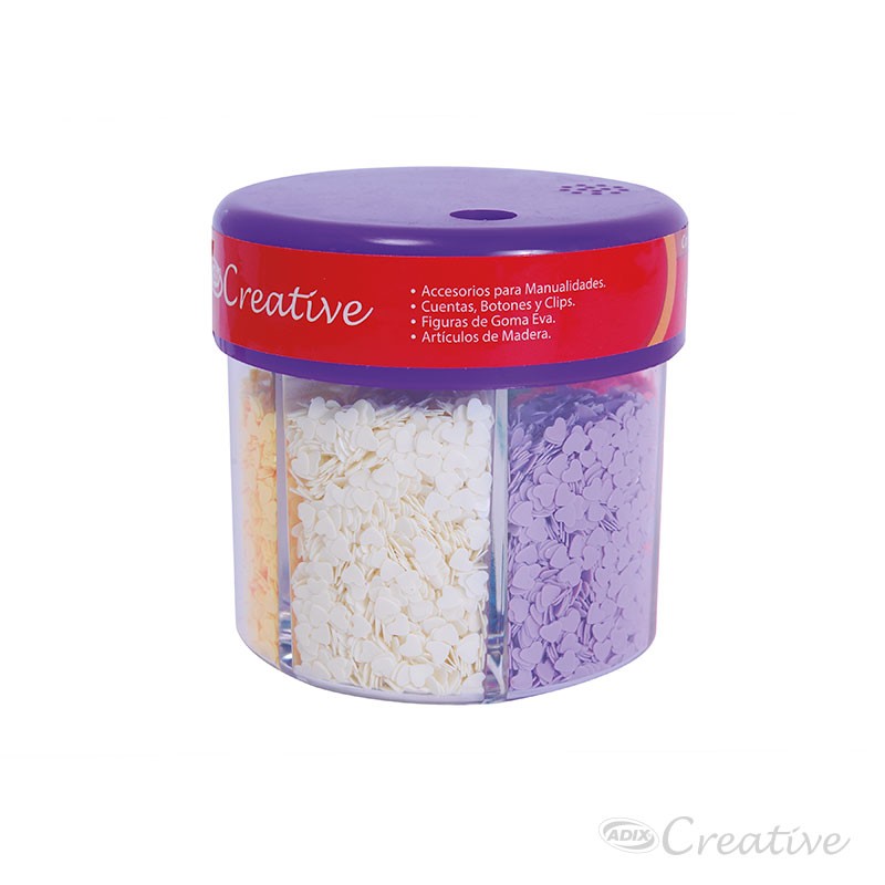 Confeti con dosificador Corazones 60g (Paqt. de 6)