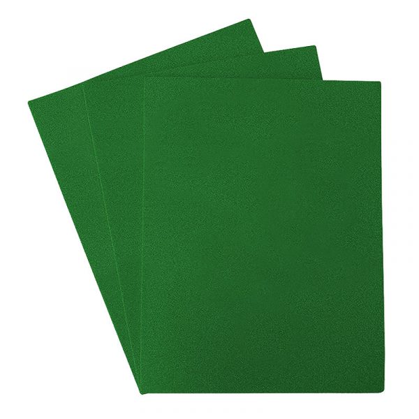 Foamy tamaño carta con diamantina (Verde) 10/pc