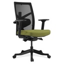 [138YMA78VFGRN] Corpo Collection, Mesh High Back Task Chair W/Black Frame (Green Seat)