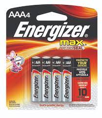 Batería energizer Alkalina Max AAA 4/pk