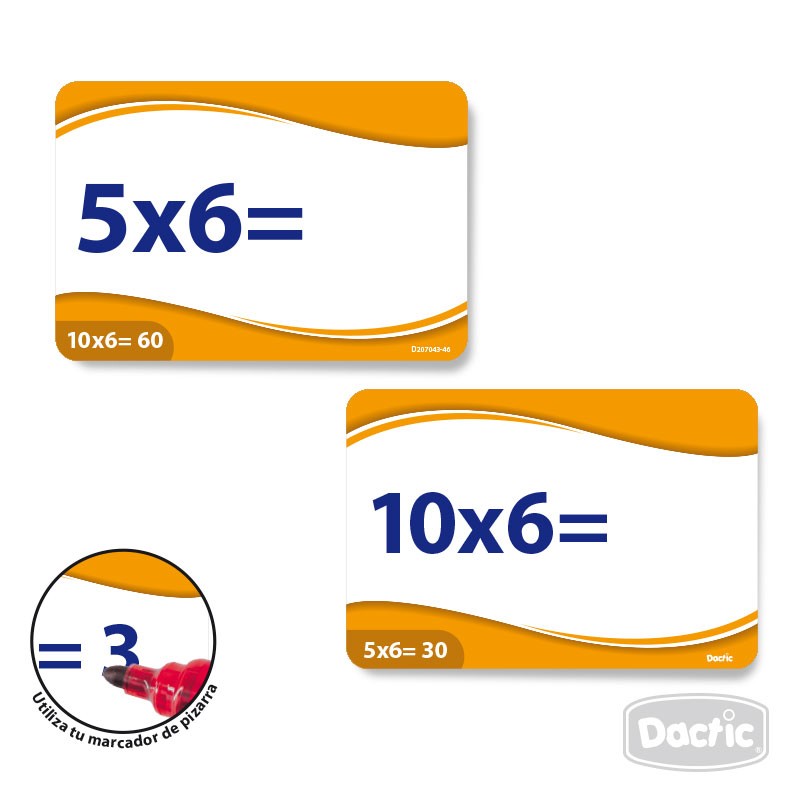 Láminas de aprendiendo a multiplicar (Flash Cards)