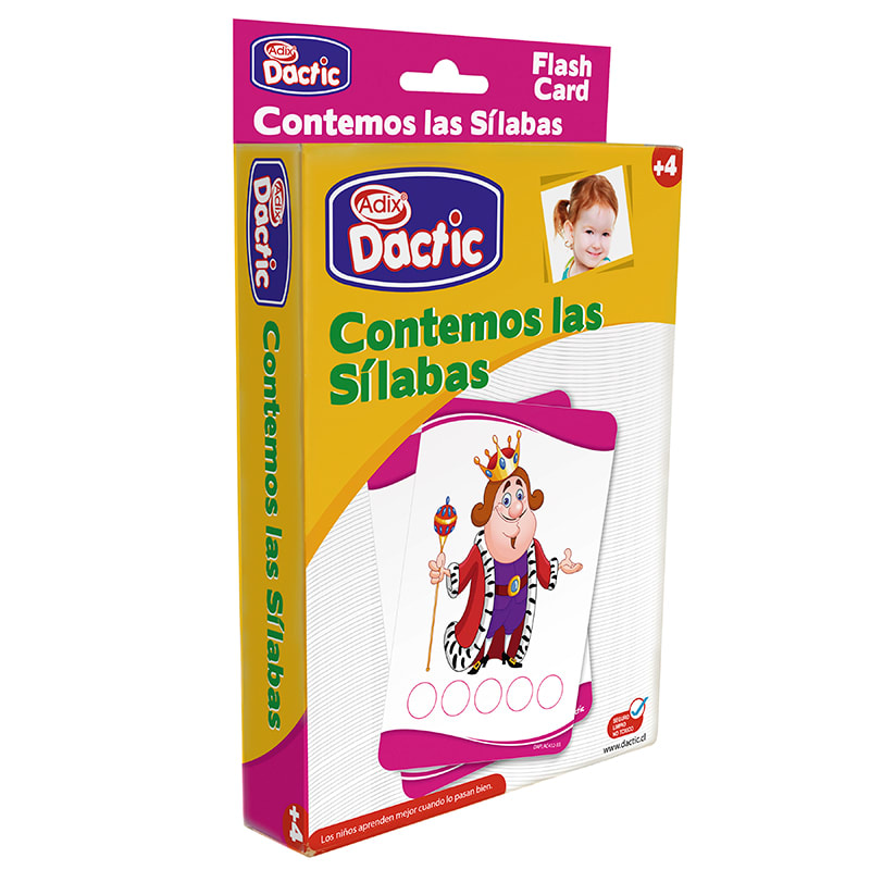 Láminas de contemos las sílabas 56/pz (Flash Cards)