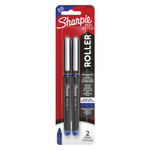 Bolígrafo Sharpie Azul Rollerball Pen 2 PK