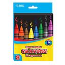 [2512] BAZIC 8 Color Premium Super Jumbo Crayons