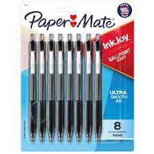 Papermate 300RT Retractable Ballpoint Pens Black 8ct