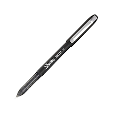 Sharpie Rollerball Pen, Needle Point, Black Ink .5mm, 1 Dozen