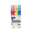 [1796] 6 Glitter Color Essence Gel Pen w/ Cushion Grip