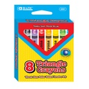 [2501] 8 Color Premium Jumbo Triangle Crayons