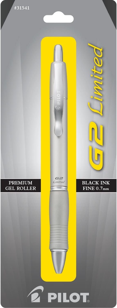 G2 limited, premium metal pen, black gel ink, fine 0.7mm