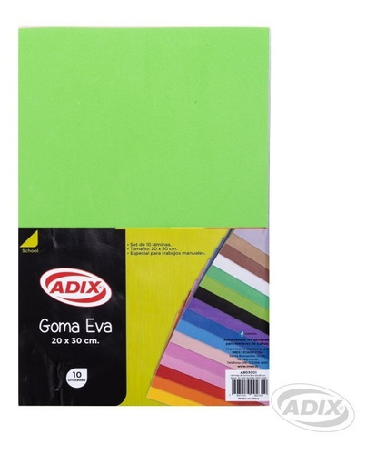 Foamy 20x30 10u Verde Claro