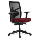 [138YMA78VFRED] Corpo Collection, Mesh High Back Task Chair W/Black Frame (Red Seat)