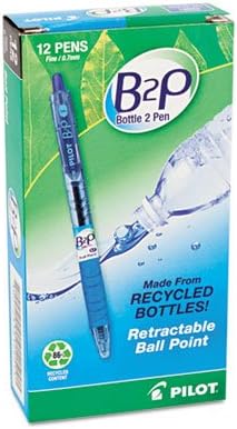 B2P Ball Point Blue ink, Fine, Retractable, Dozen