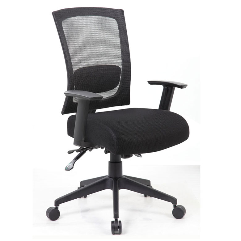 Mesh Back 3 paddle Task Chair with Seat Slider