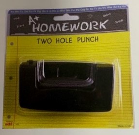 Mini two hole punch