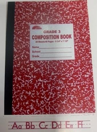 Third Composition Book, 96 Pages