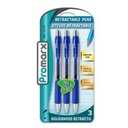 [GA02-BP7B02-48] Promarx Retractable Gel Pens 3ct Blue