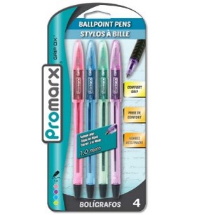 Promarx Grip DX Ballpoint Pens 4ct Fash