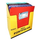 [YP02-11592-48] 2 Pocket Portfolio W. Holes Asst Colors