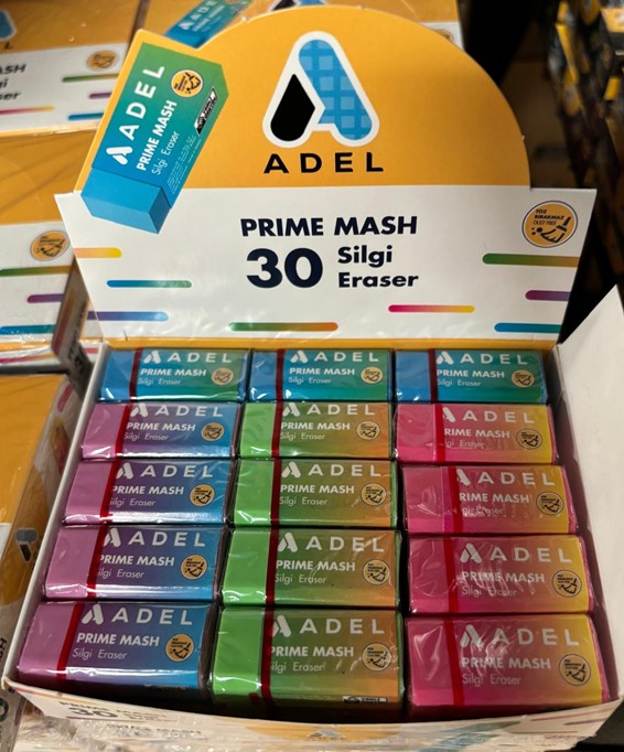 ADEL Prime Mash Eraser, 30 pcs