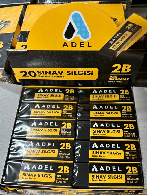 ADEL 2B Exam Eraser, 20 Pcs