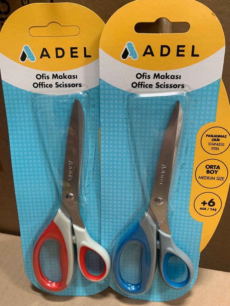 ADEL Bls. Office Scissors, Medium Size