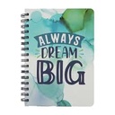 [JN2I-IDB100-24] 6” x 8.5” Hardbound Journal “Inked Dream” Design 100ct Spiral Bound