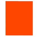 [STC065] Foamy carta naranja rojizo pqt 24 hojas
