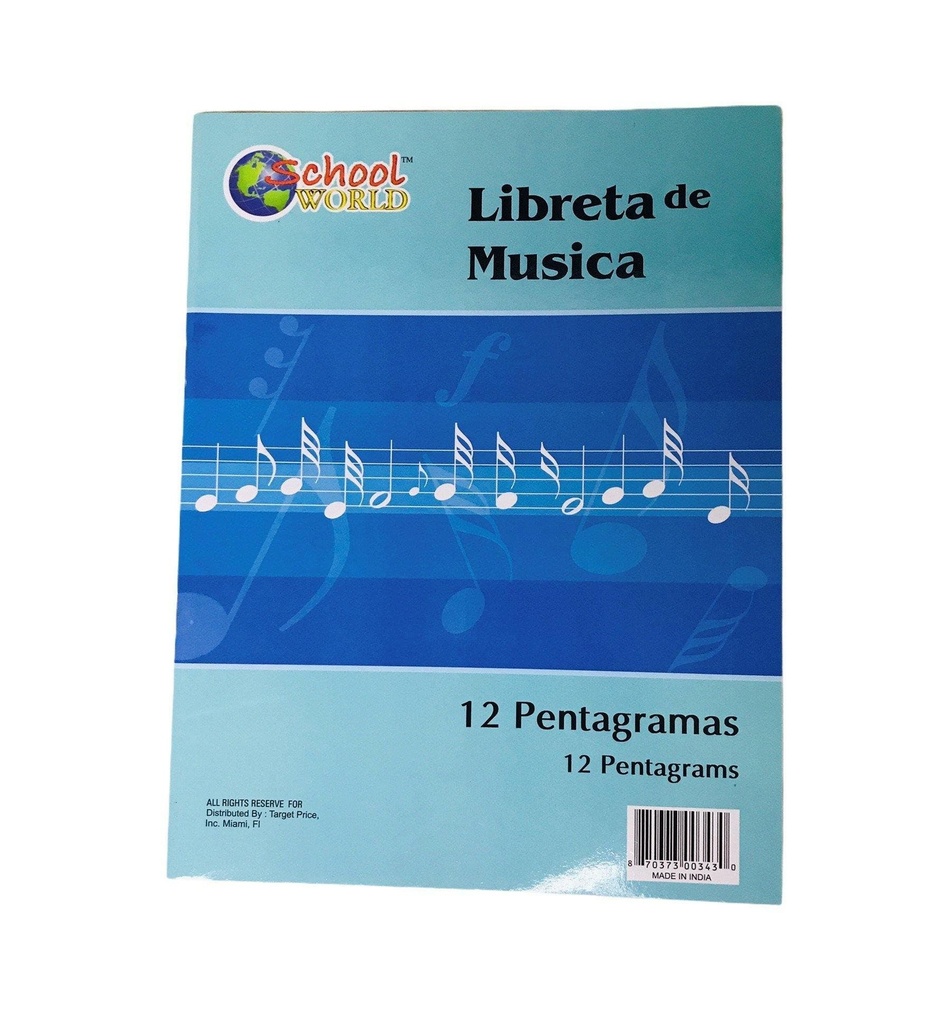 Libreta de Musica GR Global (8.5x11)