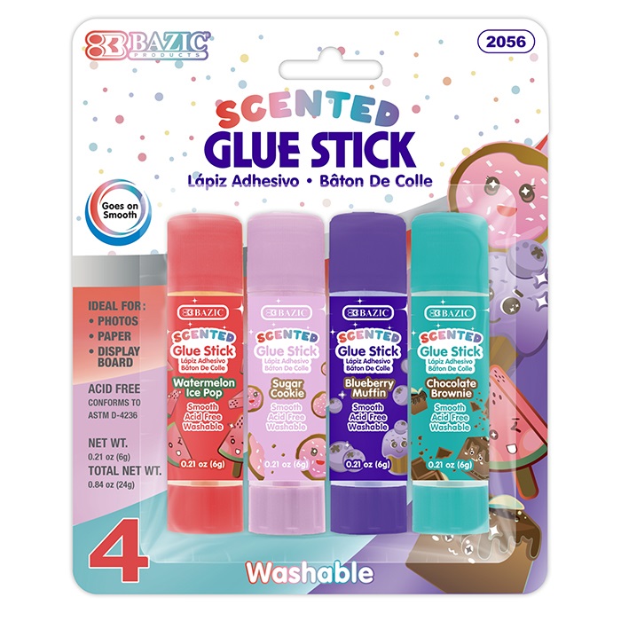 0.21 oz (6g) 4 Scented Glue Stick