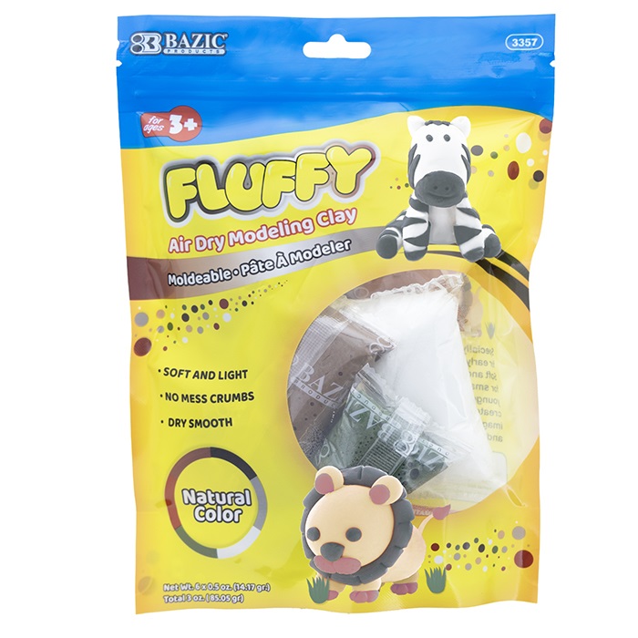 0.5 oz 6 Natural/Earth Color Air Dry Modeling Clay