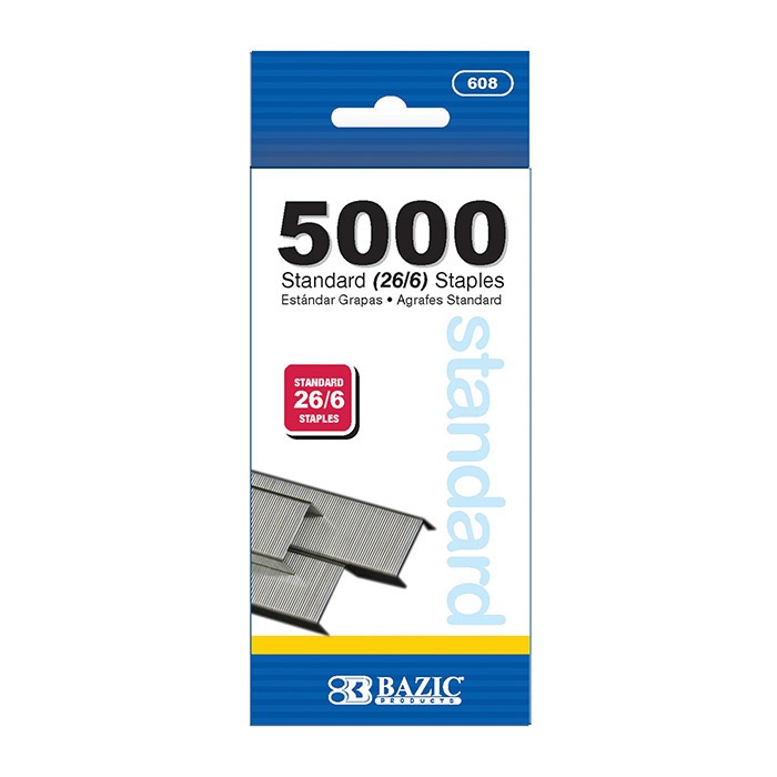 5000 Ct. Standard (26/6) Staples