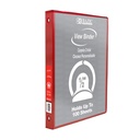 [4103] 1/2" Red 3-Ring View Binder w/ 2-Pockets