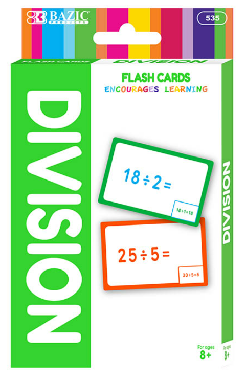 Division Flash Cards (36/Pack)