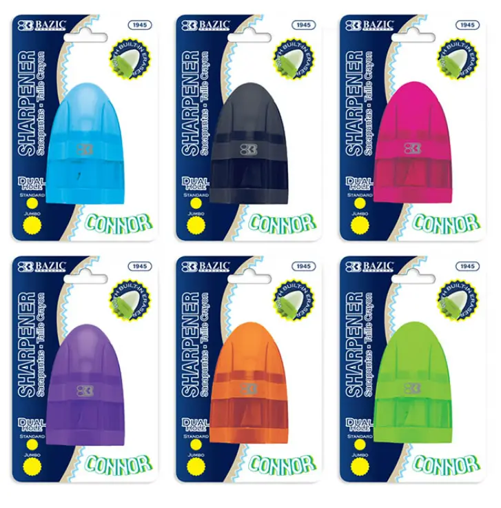 Connor Dual Hole Sharpener w/ Receptacle + Eraser
