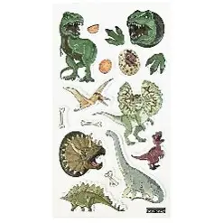 16 ct. Puffy Sticker- Dinosaur, 3.4" x 6.22
