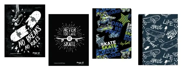 SKATE Sewn Comp. Book Flex 200 pg. 