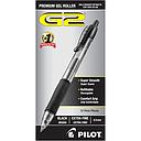 [PIL31002] G2 Premium Retractable Gel Ink Pen, Refillable, Black Ink, .5mm, Dozen