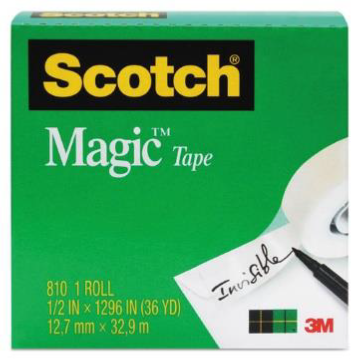 Magic Tape Refill, 3/4" x 1296", 1" Core, Clear