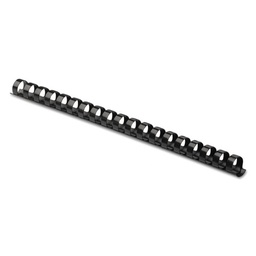 [FEL-52326] Plastic Comb Bindings, 1/2" Diameter, 90 Sheet Capacity, Black, 100 Combs/Pack (**)