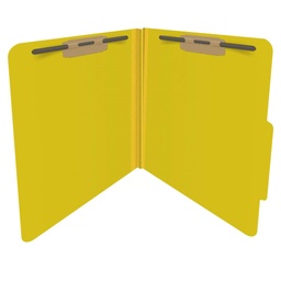 [ATL-21142] Pressboard Folders, 2 Fastener, Letter, Yellow, 25/Bx