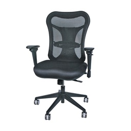 [ARIA] Executive Chair With Mesh Back. Adjust Lumbar Support. Tilt & Tension Control W/Lock. Multi-Adj Arms. (optional head rest)