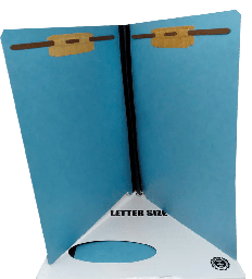 [ATL-21122] Pressboard Folder, 2 Fastener, Letter, Blue, 25/Box