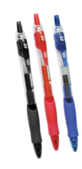 [B0104B] Q2 Rectractable Gel Pen, 0.7mm, Red, Dozen